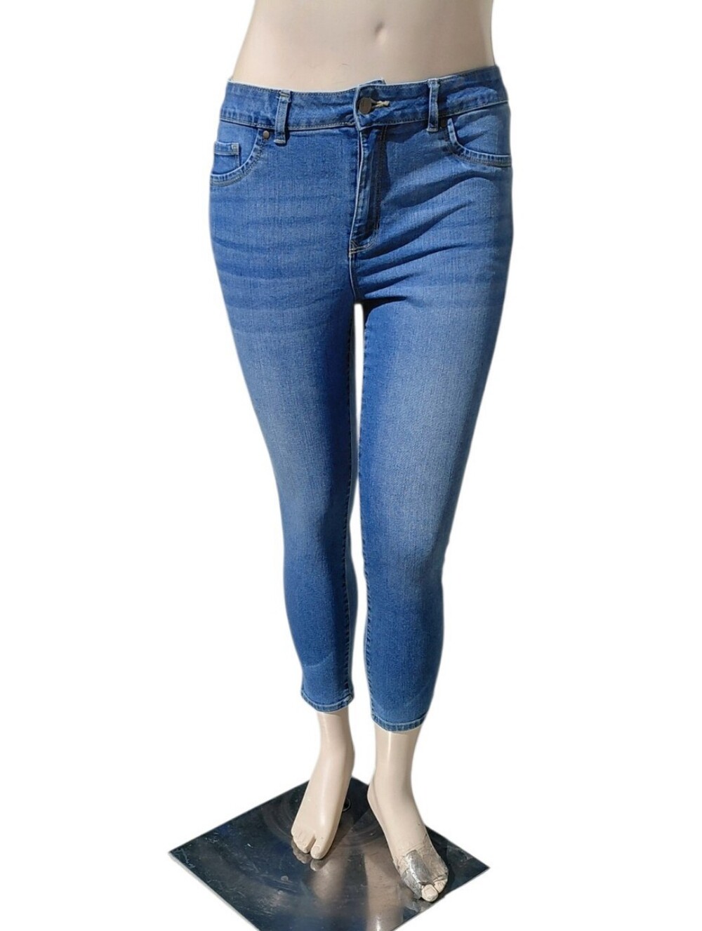 91826EE d.Jeans High-Rise Skinny Jeans Size 12P W32" 24" Inseam 10 1/2" Ris